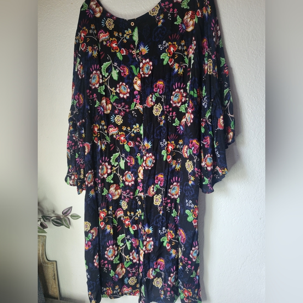Democracy Multicolor Floral Dress Size 1X